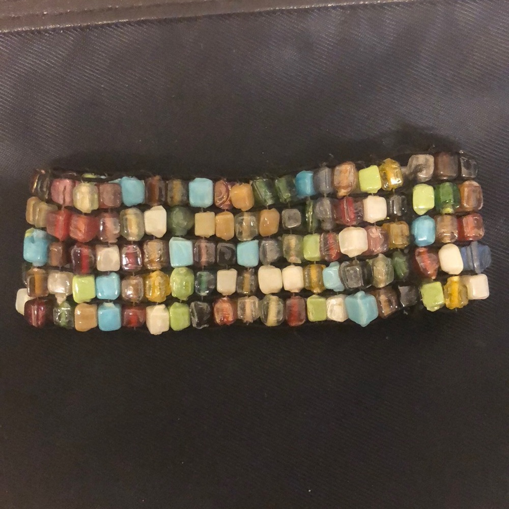 Multi colored beaded bracelet